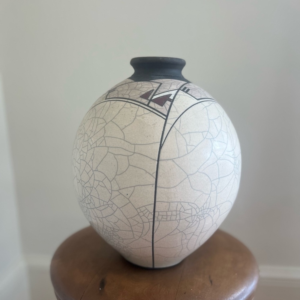 Deb Monaghan Large Signed Art Pottery Vase